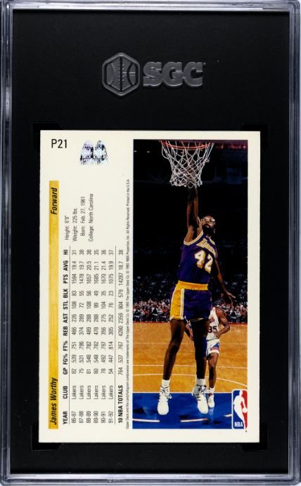 1992-93 Upper Deck McDonald's #P21 James Worthy SGC 5
