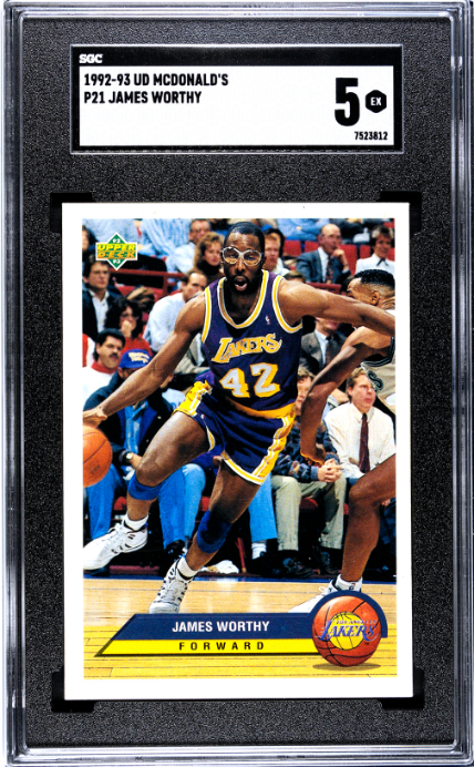 1992-93 Upper Deck McDonald's #P21 James Worthy SGC 5