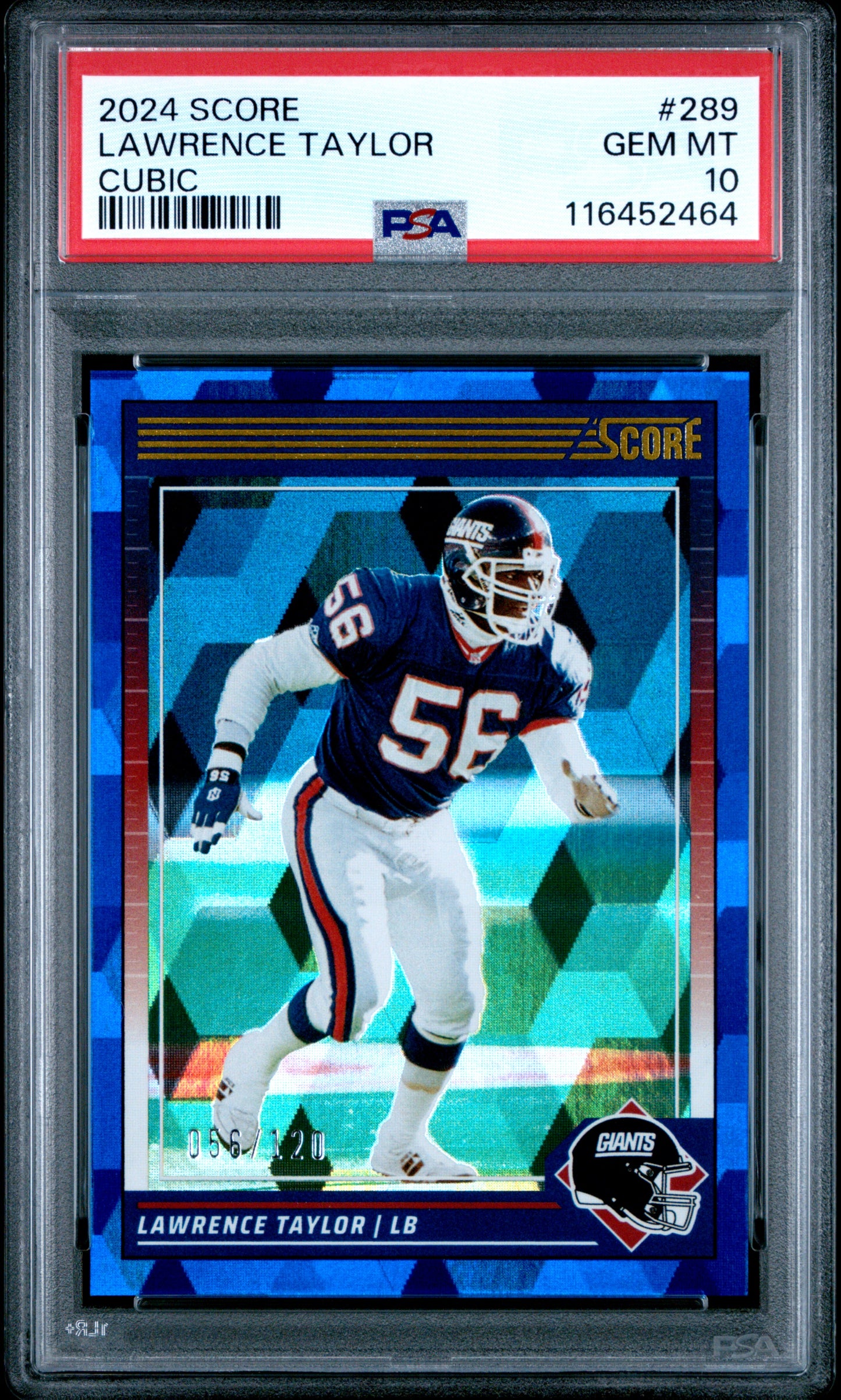 2024 Panini Score #289 Lawrence Taylor Cubic PSA 10