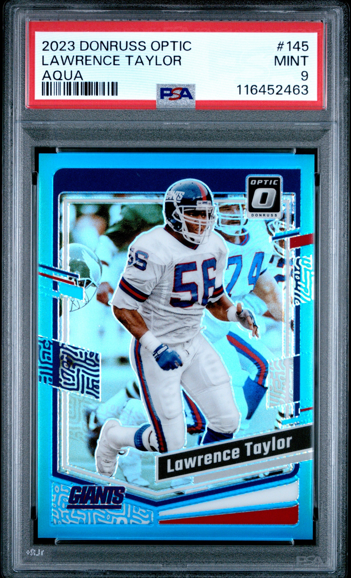 2023 Panini Donruss Optic #145 Lawrence Taylor Aqua PSA 9 CERT#116452463