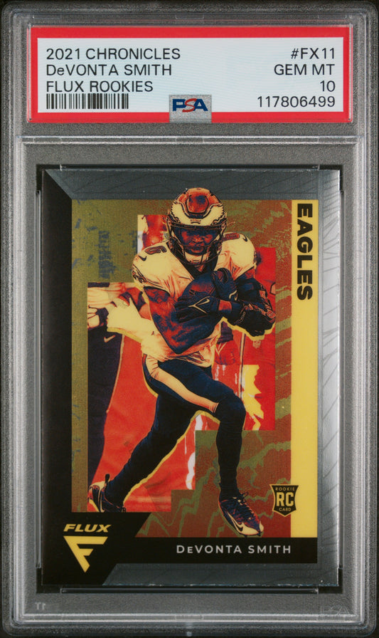 2021 Panini Chronicles Flux Rookies #FX11 Devonta Smith Flux RC PSA 10