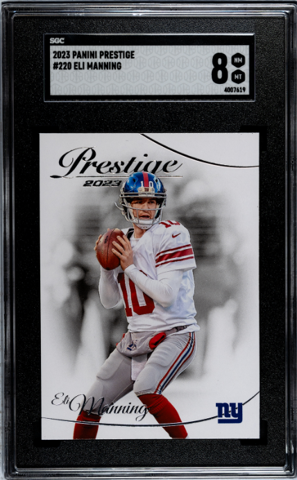 2023 Panini Prestige #220 Eli Manning SGC 8