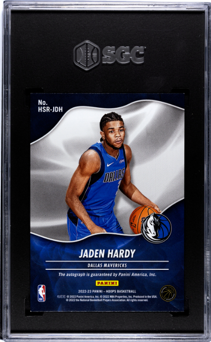 2022-23 Panini Hoops #HSR-JDH Jaden Hardy Hot RCA SGC 9.5-10