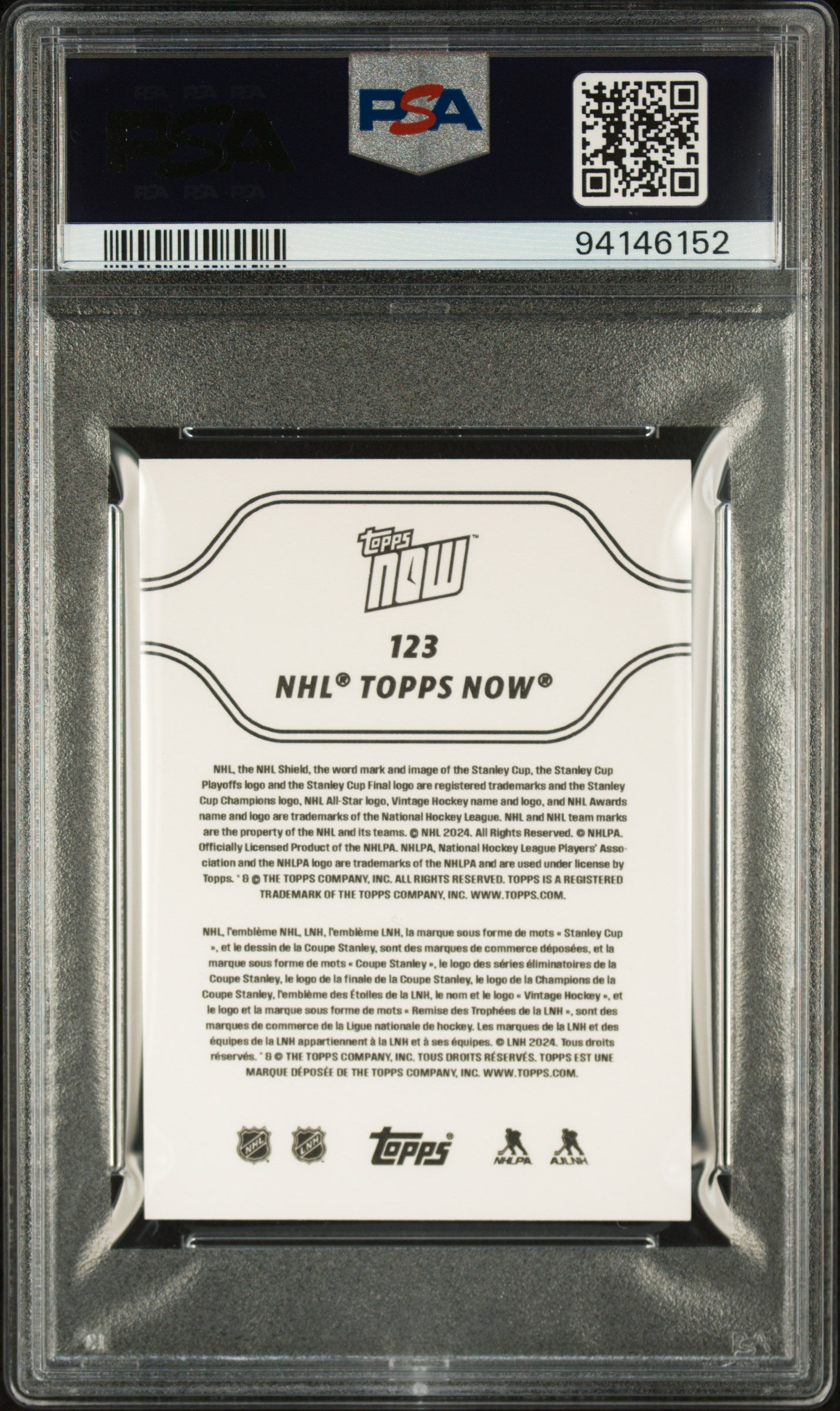 2023 Topps Now Nhl Stickers #123 Matt Rempe Rookie PSA 10 CERT#94146152