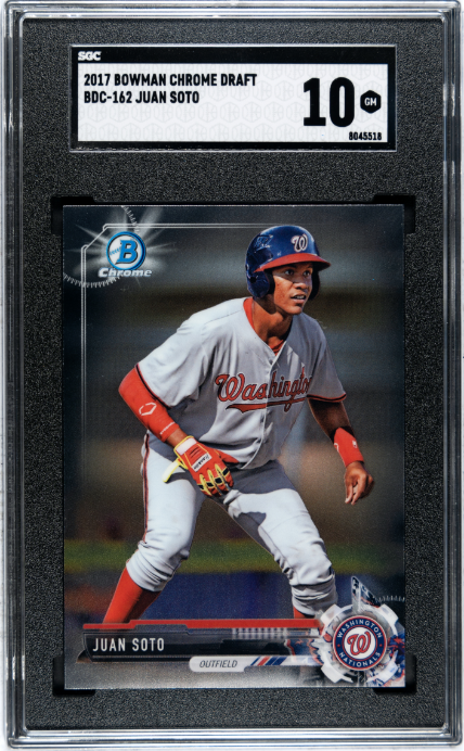 2017 Bowman Chrome Draft #BDC-162 Juan Soto SGC 10