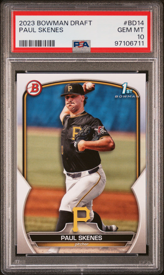 2023 Bowman Draft #BD14 Paul Skenes PSA 10