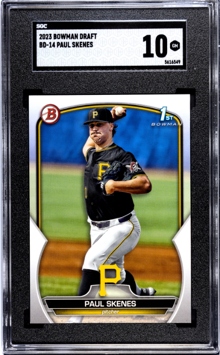 2023 Bowman Draft #BD-14 Paul Skenes SGC 10