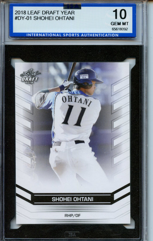 2018 Leaf Draft #DY-01 Shohei Ohtani ISA 10