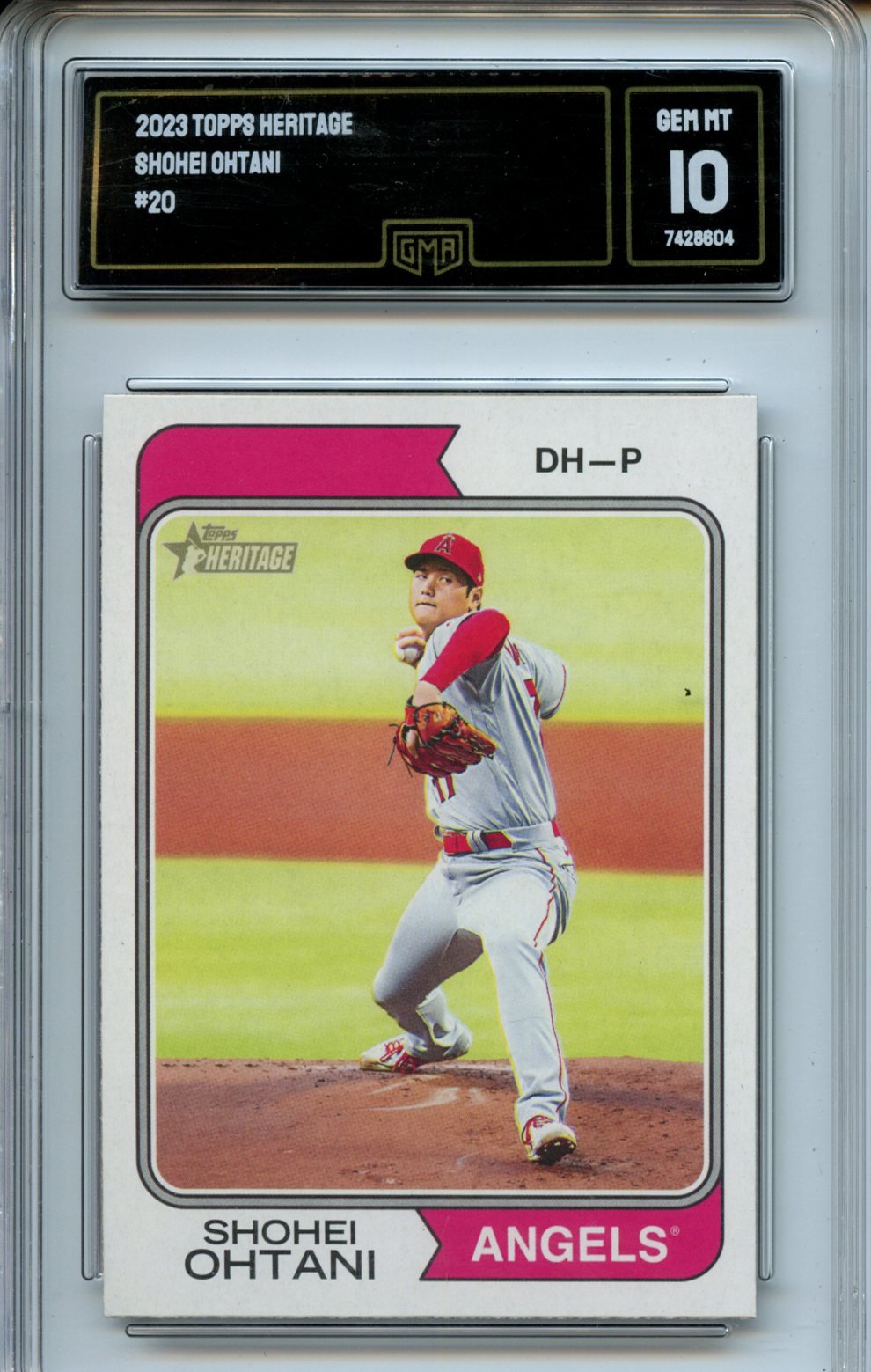 2023 Topps Heritage #20 Shohei Ohtani GMA 10