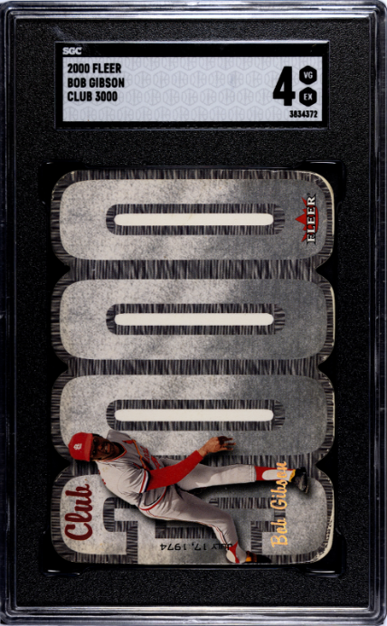 2000 Fleer Bob Gibson Club 3000 SGC 4