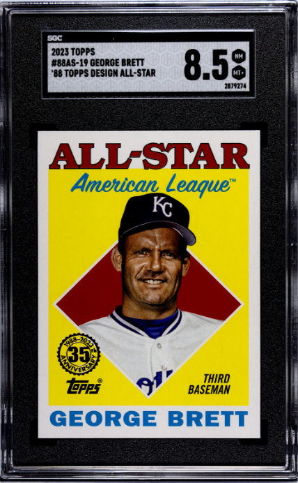2023 Topps #88AS-19 George Brett '88, A/S SGC 8.5