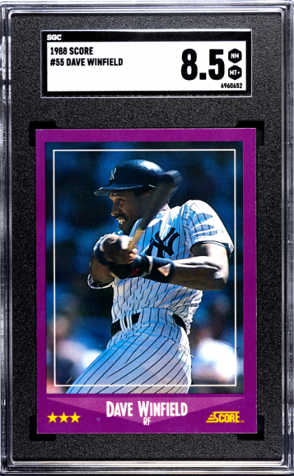 1988 Score #55 Dave Winfield SGC 8.5
