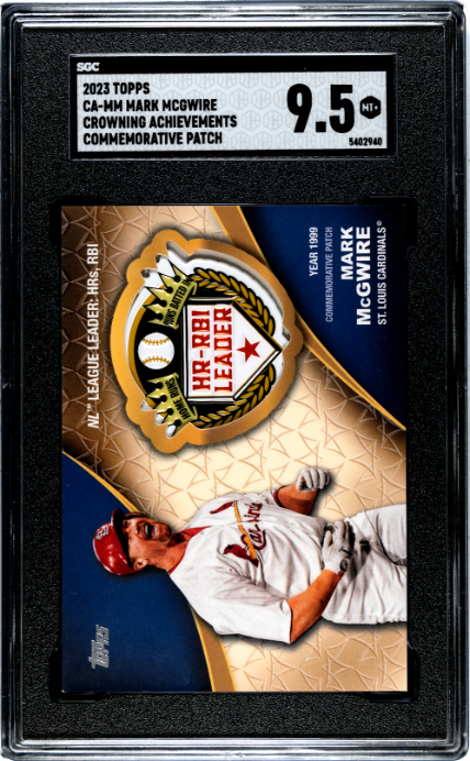 2023 Topps #CA-MM Mark Mcgwire Crowning Achievements Patch SGC 9.5