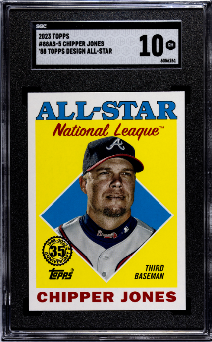 2023 Topps #88AS-5 Chipper Jones '88, A/S SGC 10
