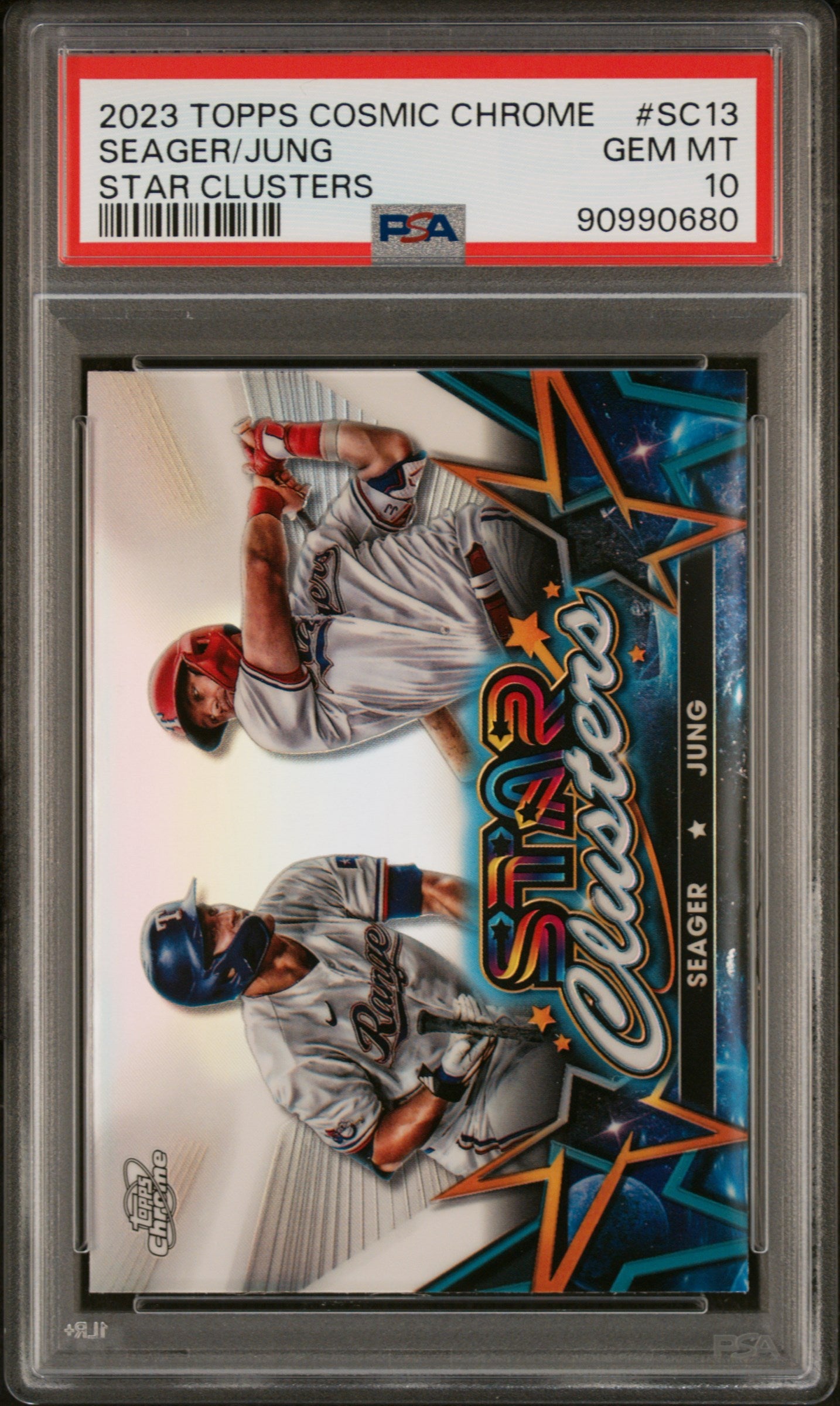 2023 Topps Cosmic Chrome Star Clusters #SC13 Seager/Jung PSA 10