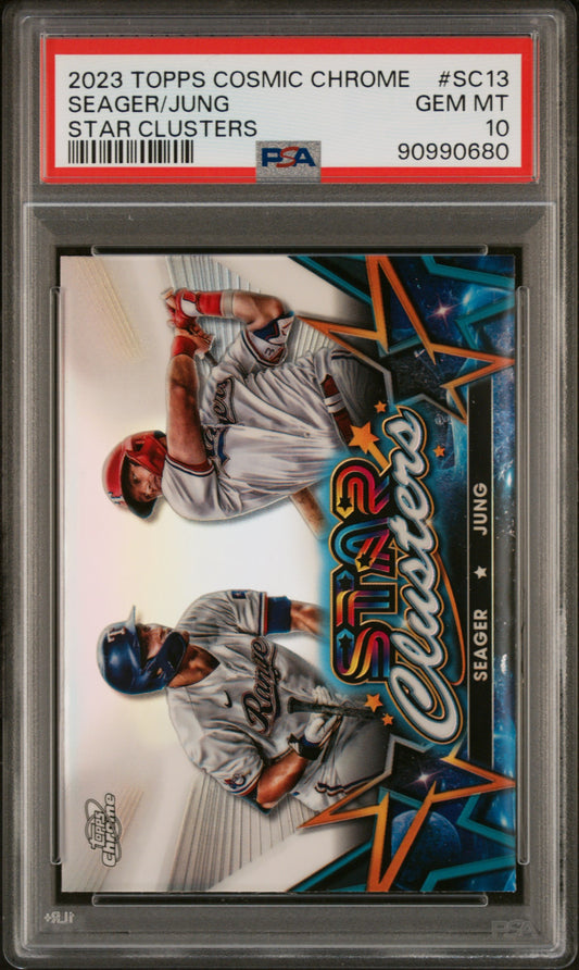 2023 Topps Cosmic Chrome Star Clusters #SC13 Seager/Jung PSA 10