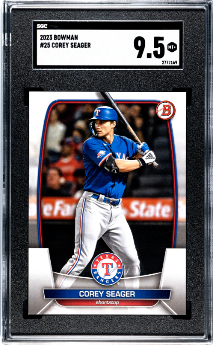 2023 Bowman #25 Corey Seager SGC 9.5