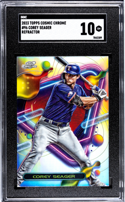 2023 Topps Cosmic Chrome #96 Corey Seager Refractor SGC 10