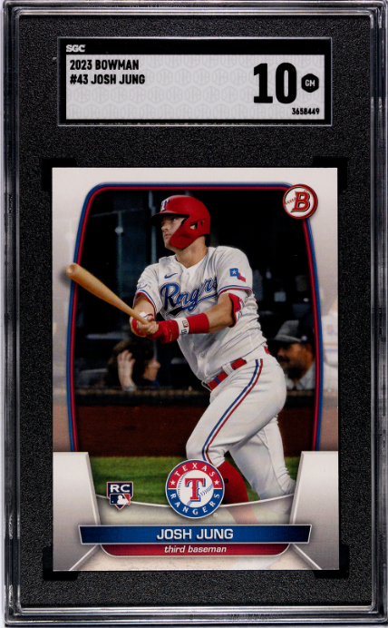 2023 Bowman #43 Josh Jung RC SGC 10