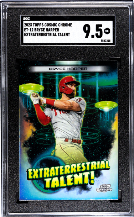 2023 Topps Cosmic Chrome #ET-12 Bryce Harper ET Talent SGC 9.5