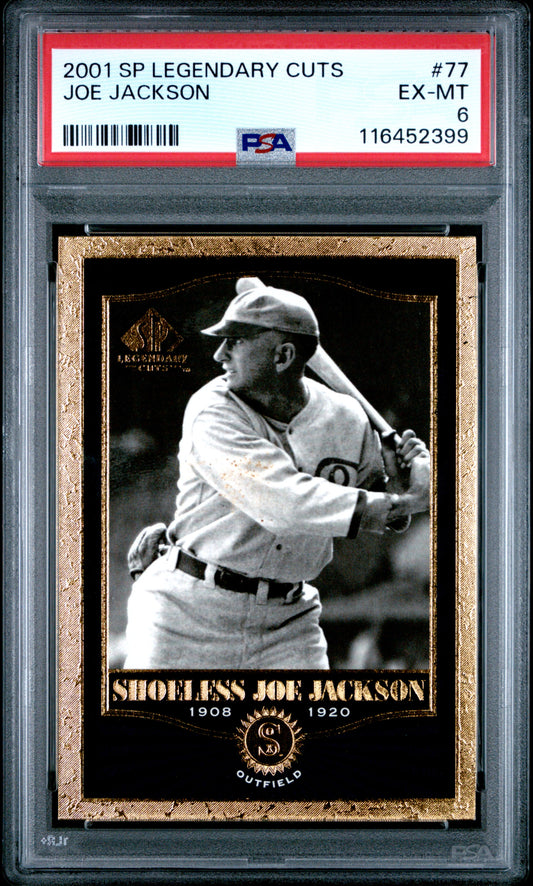 2001 Sp Legendary Cuts #77 Joe Jackson PSA 6