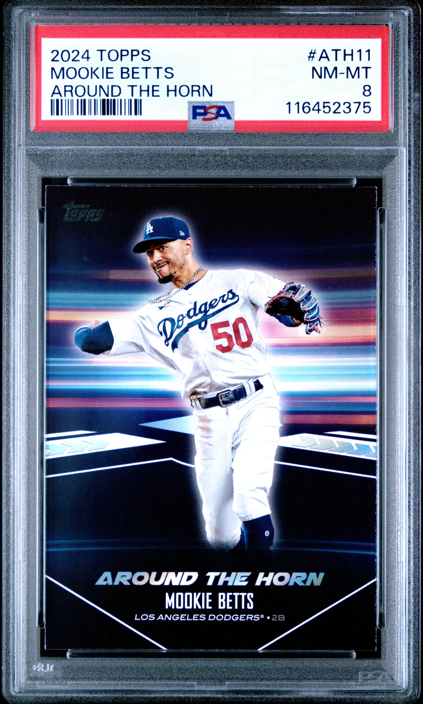 2024 Topps Around The Horn #ATH11 Mookie Betts PSA 8