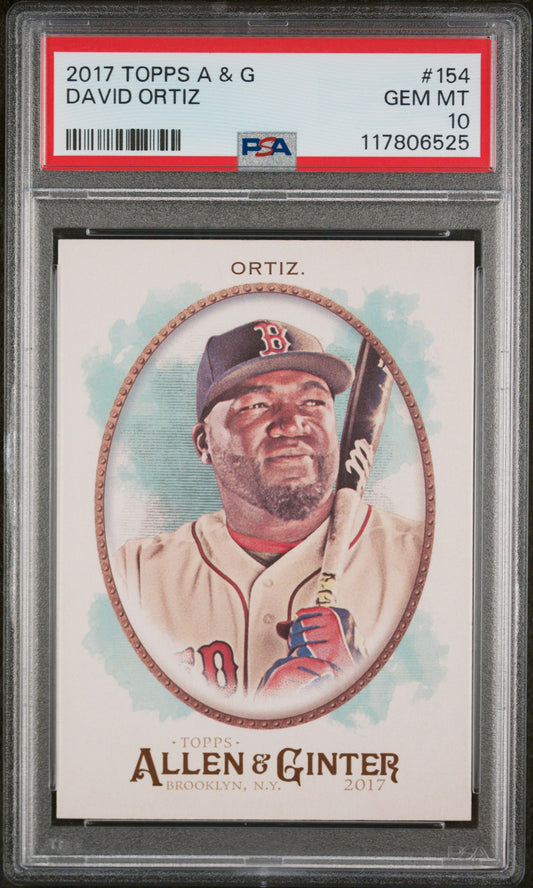 2017 Topps Allen & Ginter #154 David Ortiz PSA 10