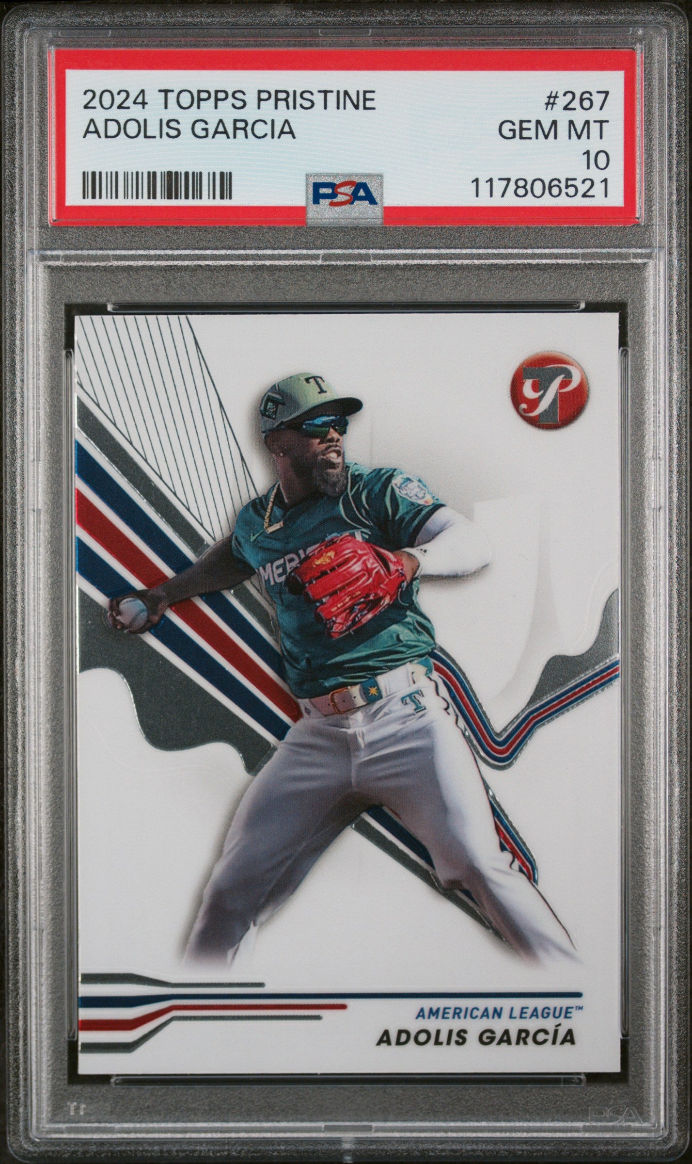 2024 Topps Pristine #267 Adolis Garcia PSA 10