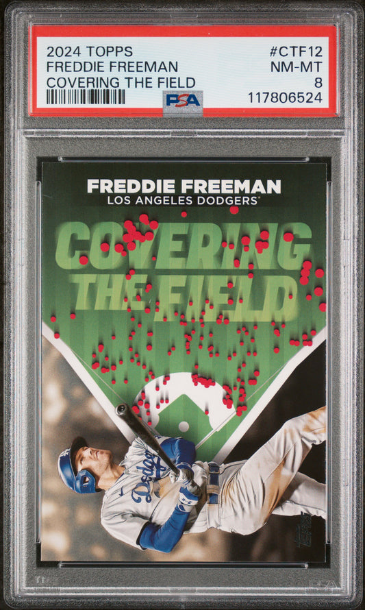 2024 Topps Covering The Field #CTF12 Freddie Freeman PSA 8