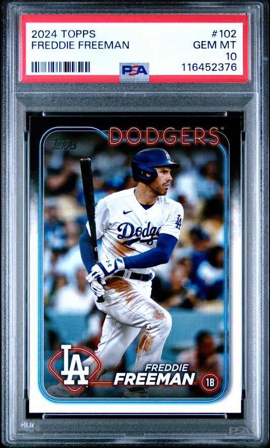 2024 Topps #102 Freddie Freeman PSA 10