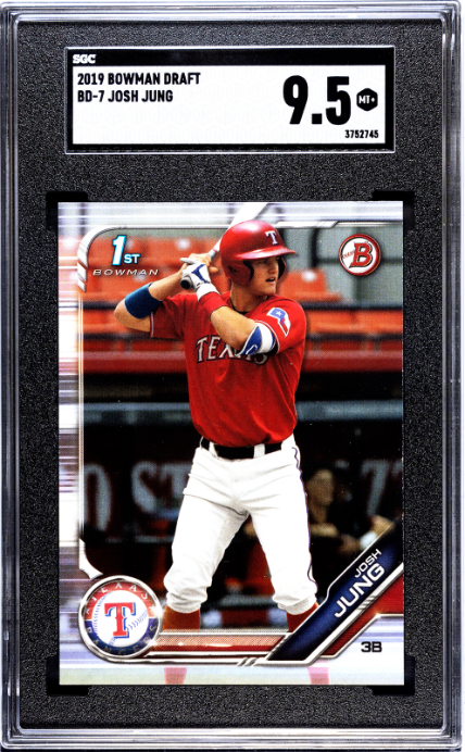 2019 Bowman Draft #BD-7 Josh Jung SGC 9.5