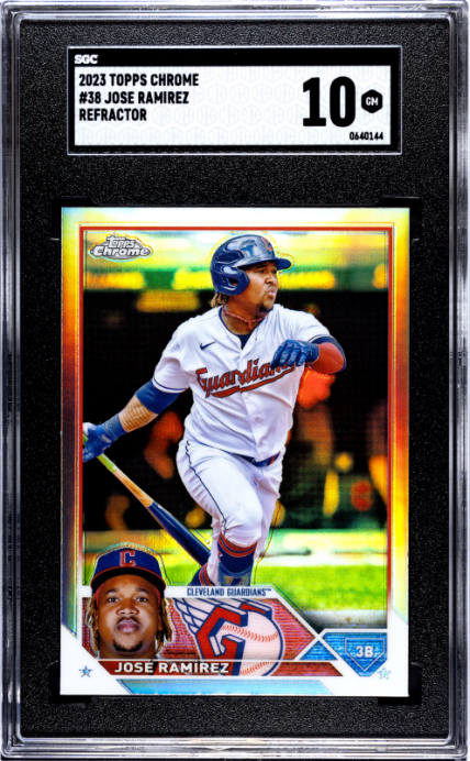 2023 Topps Chrome #38 Jose Ramirez Refractor SGC 10