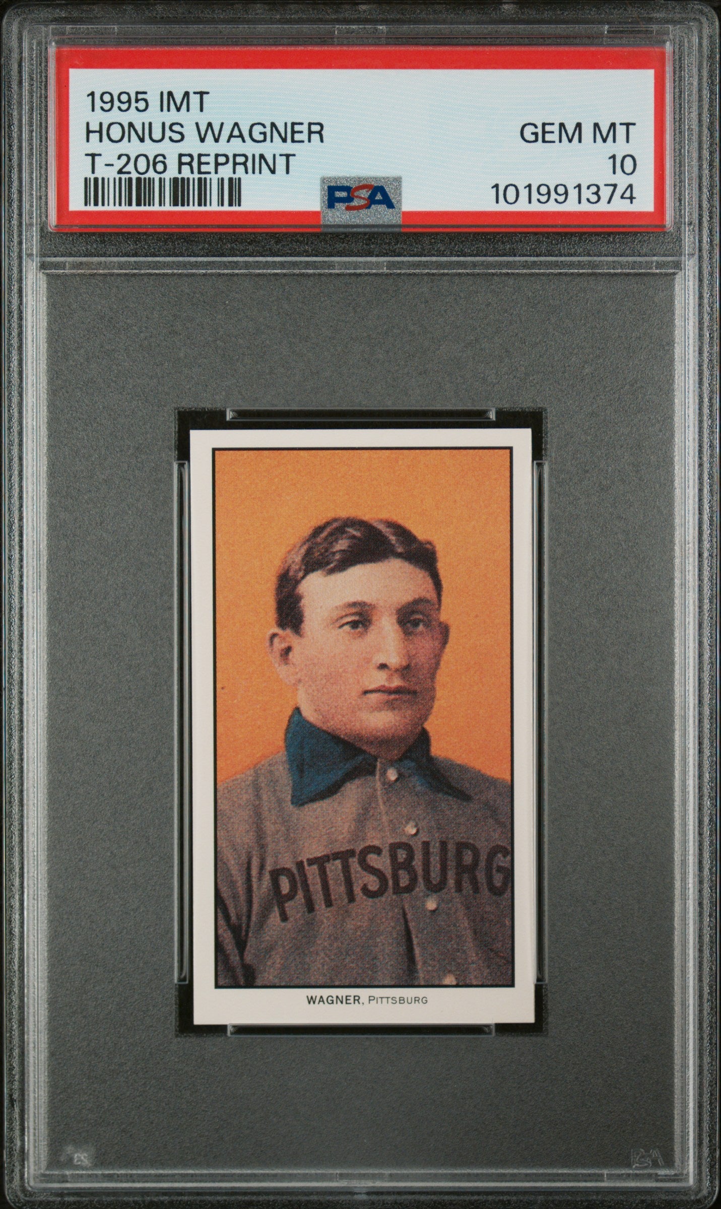 1995 IMT Honus Wagner T-206 Reprint PSA 10