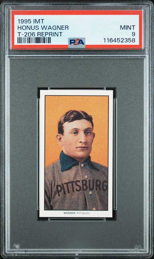 1995 IMT Honus Wagner T-206 Reprint PSA 9