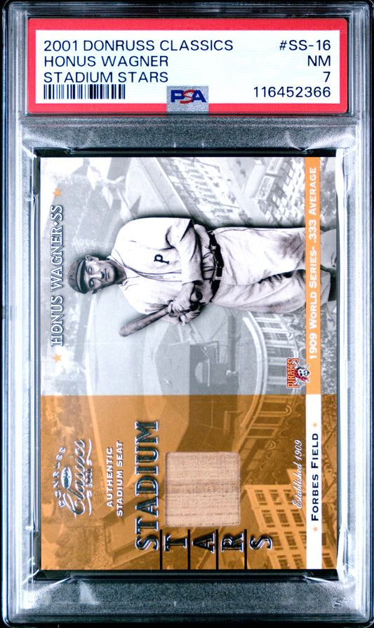 2001 Donruss Classics Stadium Stars #SS-16Honus Wagner Stadium Seat PSA 7