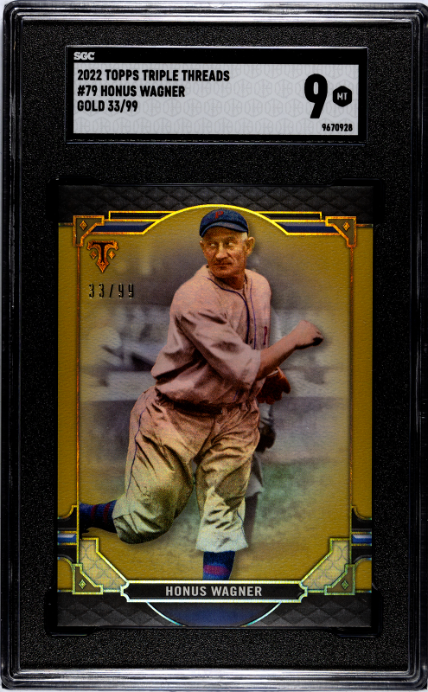 2022 Topps Triple Threads #79 Honus Wagner Gold SGC 9