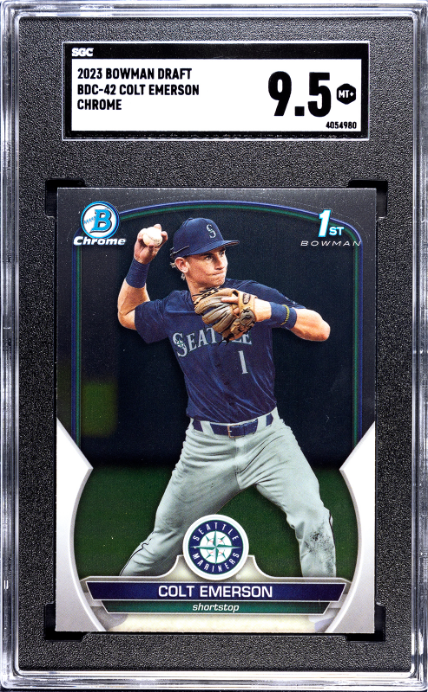 2023 Bowman Draft #BDC-42 Colt Emerson Chrome SGC 9.5