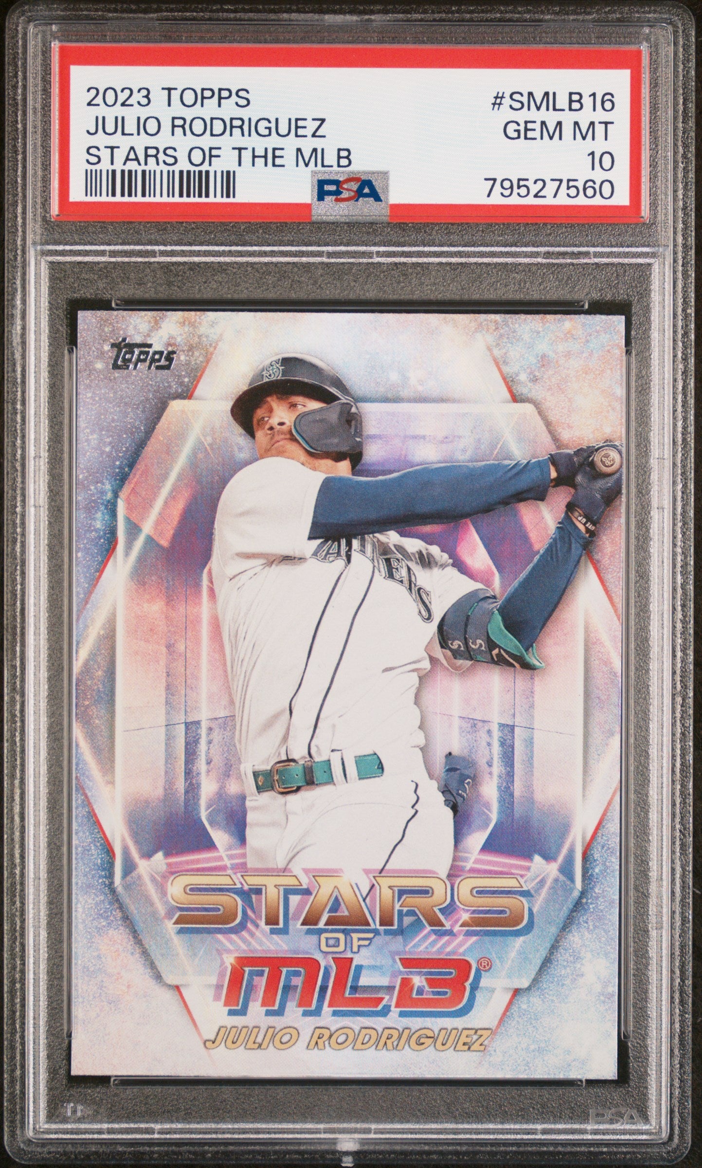 2023 Topps Stars Of MLB #SMLB16 Julio Rodriguez PSA 10