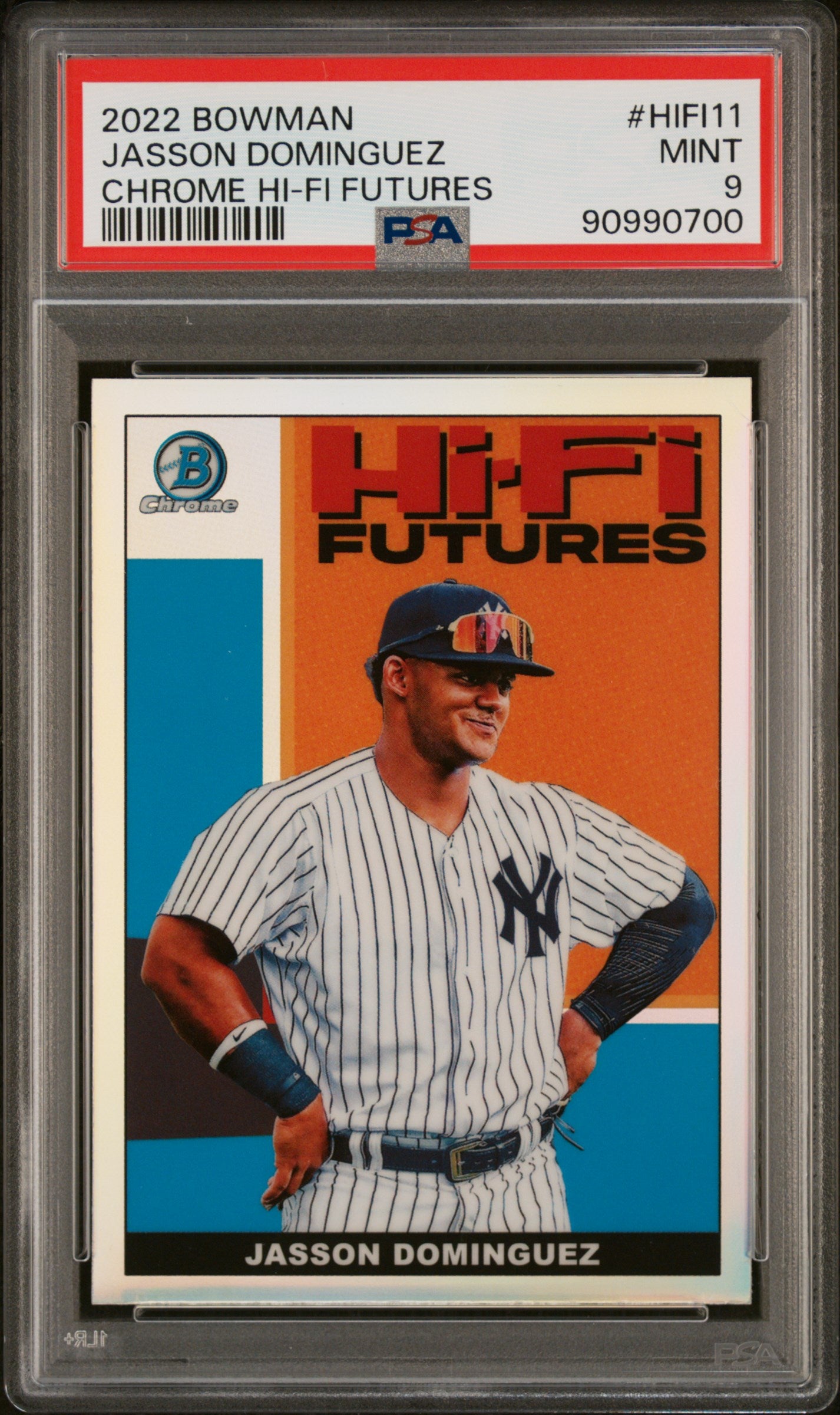 2022 Bowman Chrome Hi-Fi Futures #HIFI11 Jasson Dominguez PSA 9