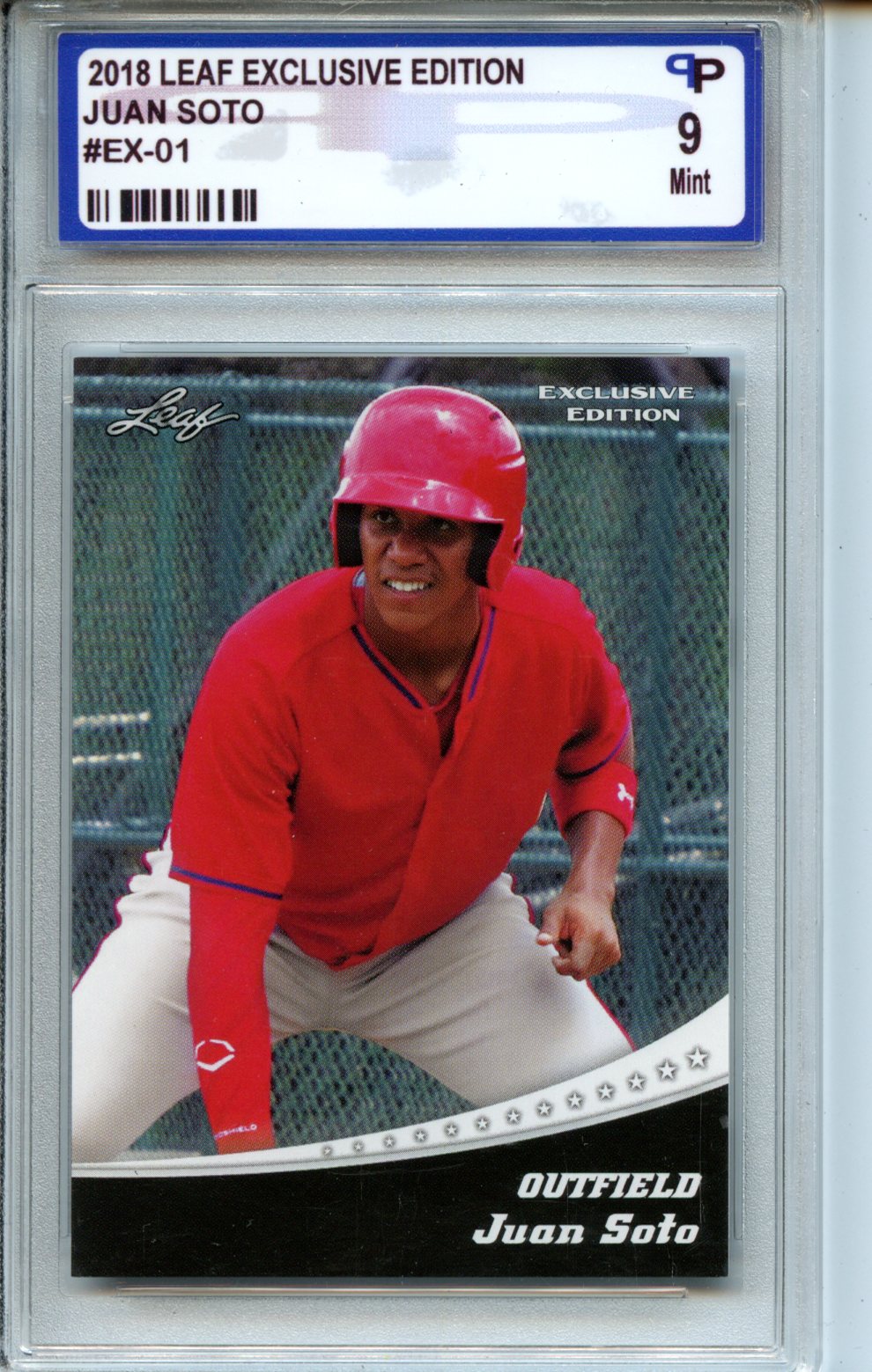 2018 Leaf Exclusive Edition #EX-01 Juan Soto Parish Product Grading 9