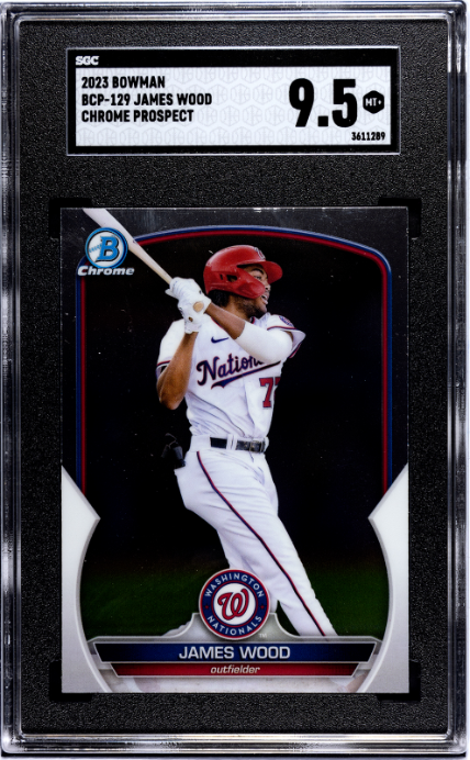 2023 Bowman Chrome Prospect #BCP-129 James Wood SGC 9.5