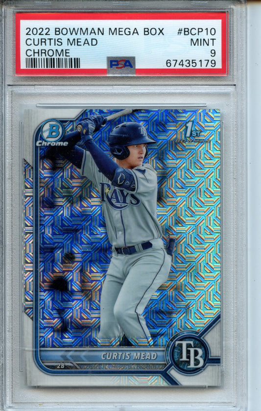 2022 Bowman Mega Box Chrome #10 Curtis Mead Chrome PSA 9
