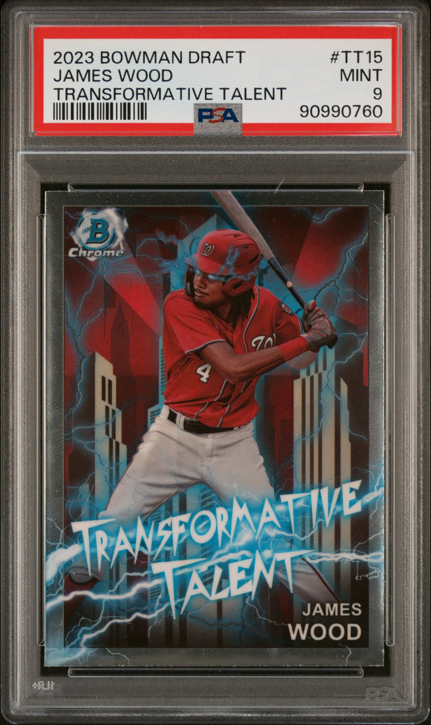 2023 Bowman Draft Transformative Talent #TT15 James Wood PSA 9