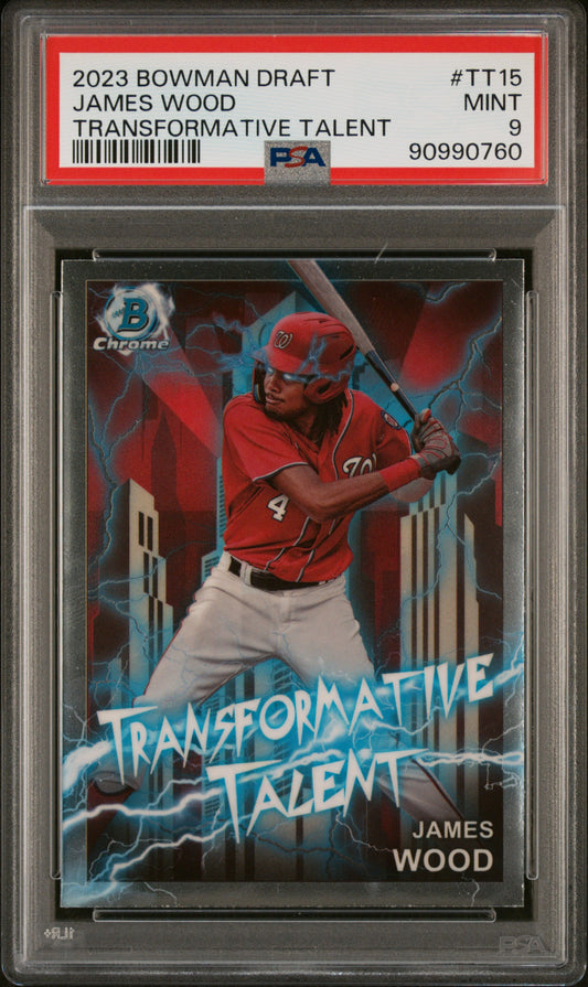 2023 Bowman Draft Transformative Talent #TT15 James Wood PSA 9