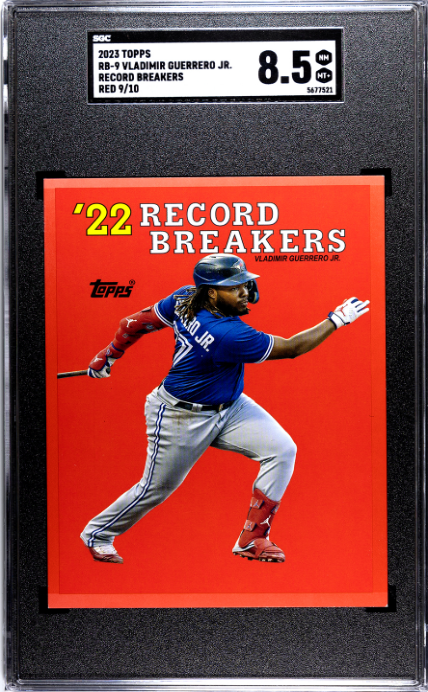 2023 Topps Record Breakers #RB-9 Vladimir Guerrero Jr. 9/10 Red SGC 8.5