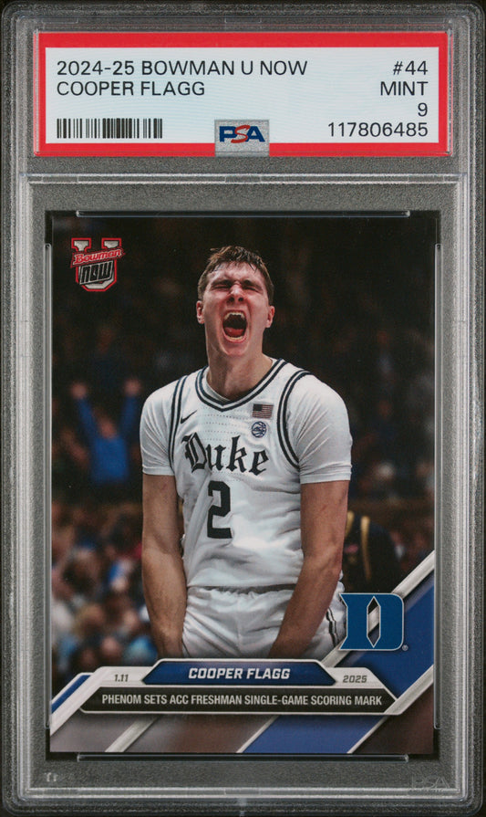 2024-25 Bowman U Now #44 Cooper Flagg PSA 9