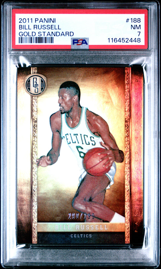 2011 Panini Gold Standard #188 Bill Russell 290/299 Gold Standard PSA 7