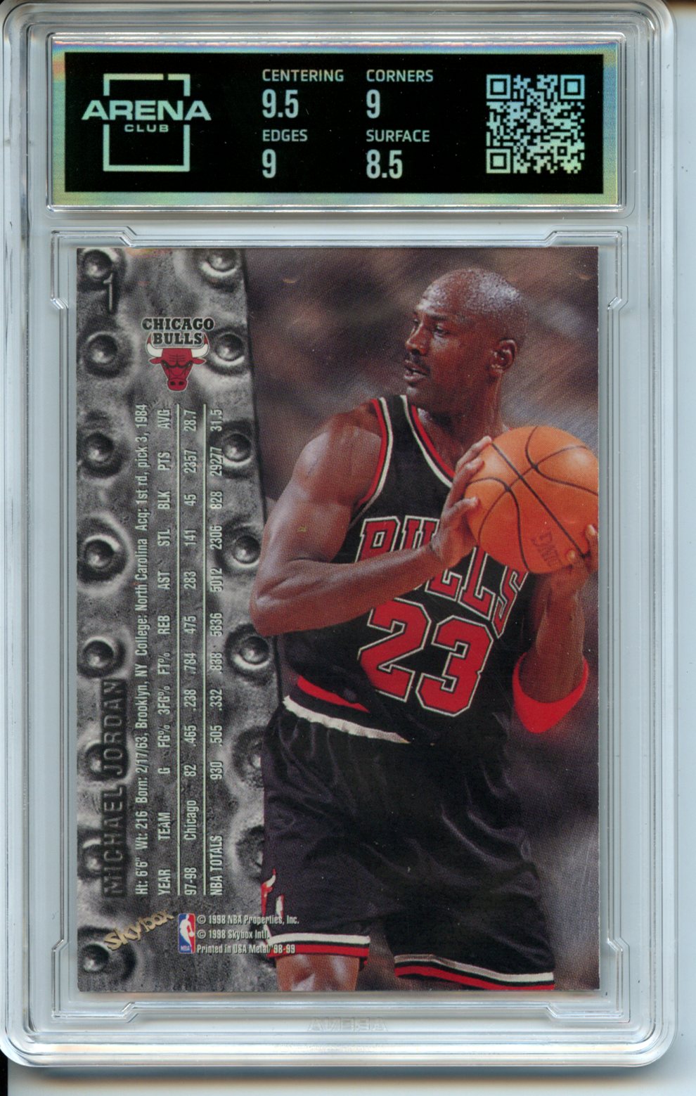 1998-99 Metal Universe #1 Michael Jordan Arena Club 9