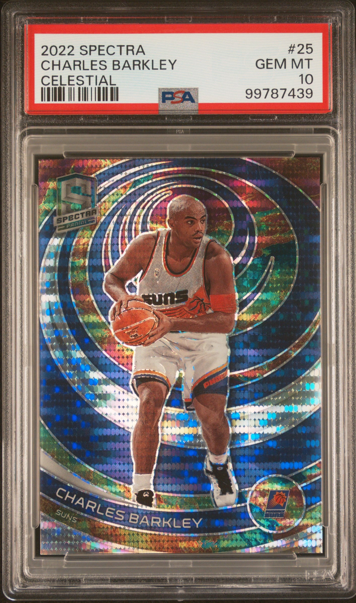 2022 Panini Spectra #25 Charles Barkley 041/149 Celestial PSA 10