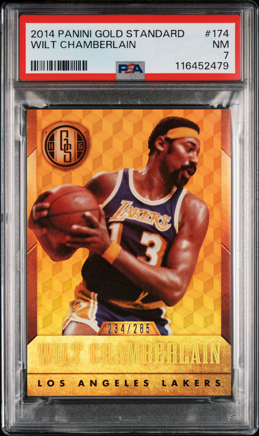 2014 Panini Gold Standard #174 Wilt Chamberlain 234/285 PSA 7